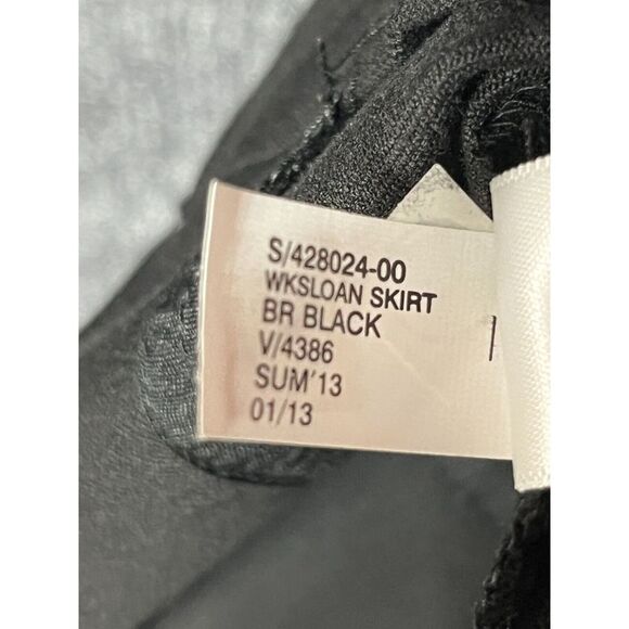 Banana Republic Sloan Mini Pencil Skirt High Waisted Pocket Black Womens Size 8 - Picture 13 of 13